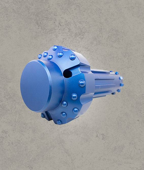Down-the-hole (DTH) hammer drilling tool for rock and mining drilling operations.