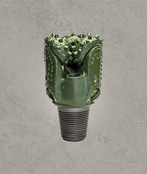 Green tricone drill bit with tungsten carbide insert cutters
