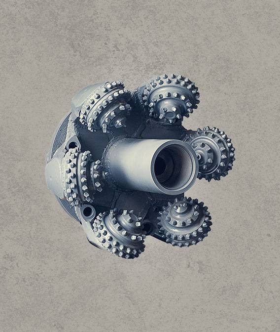 Tricone hole opener with multiple tungsten carbide insert cutters for rock drilling