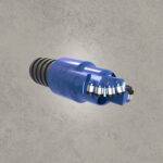 PDC drill bit with polycrystalline diamond cutters and threaded shank