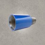 Drilling sub adapter with threaded connections for drill string components