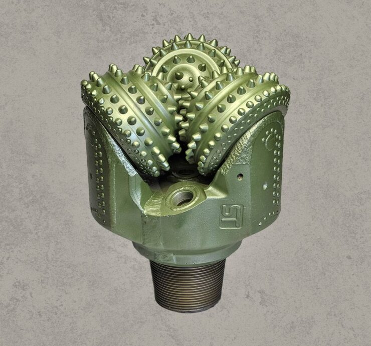 TCI tricone drill bit with sealed bearing and tungsten carbide insert cutters.